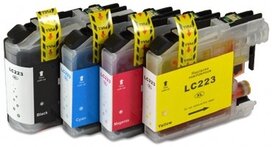 Brother MFC-J5720DW inkt cartridges LC-223 Set 4 Stuks Compatible