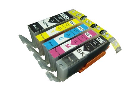 Canon inkt cartridges CLI-551 / PGI-550 set 5 Stuks Compatible