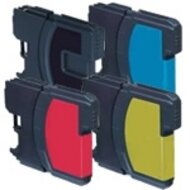  Brother compatible inktcartridges LC-1100 set 4 stuks