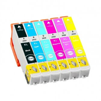 Huismerk Epson cartridges T24 XL Set (T2437)