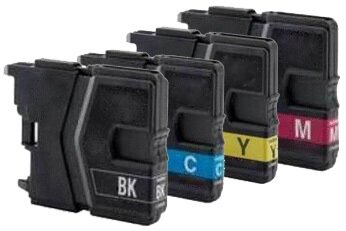 Huismerk Brother DCP-J125 compatible inktcartridges LC985 Set 4 Stuks  