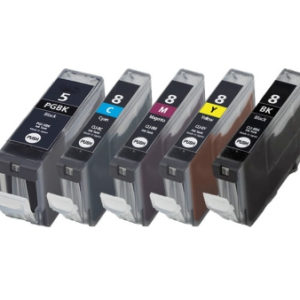 Huismerk Canon pixma ip5200R Compatible inkt cartridges CLI-8 / PGI-5 set MET CHIP! 