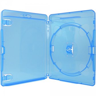 Amaray Blu-Ray doosjes transparant blauw 5 stuks 15mm