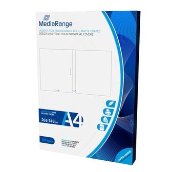 MediaRange Blu-Ray 11mm cover inserts 50 stuks