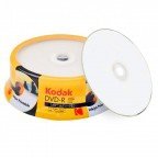 KODAK DVD-R 4.7 GB INKJET PRINTABLE 25 STUKS