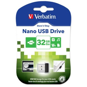 Verbatim USB-Stick 32 GB Nano Store n Stay