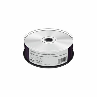 MediaRange DVD-R 4.7 GB Inkjet 3D Printable 25 stuks 