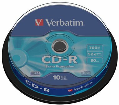 Verbatim CD-R 700 MB Extra Protection 10 stuks