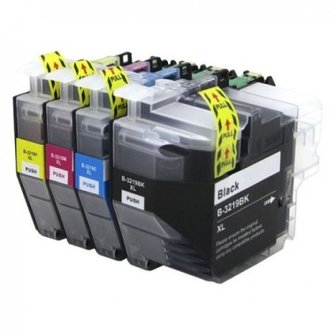 Brother MFC-J5730DW compatible inktcartridges LC-3219 set 4 stuks