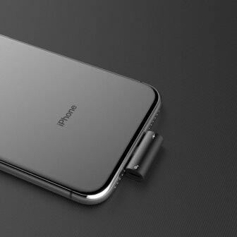 Baseus Splitter Apple Lightning naar 2x Apple Lightning Zwart