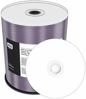 MediaRange DVD+R 4.7 GB Inkjet Printable 100 stuks 