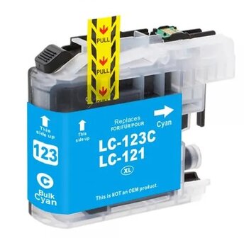 Brother DCP-J132W compatible inkt cartridges LC-123 Cyan