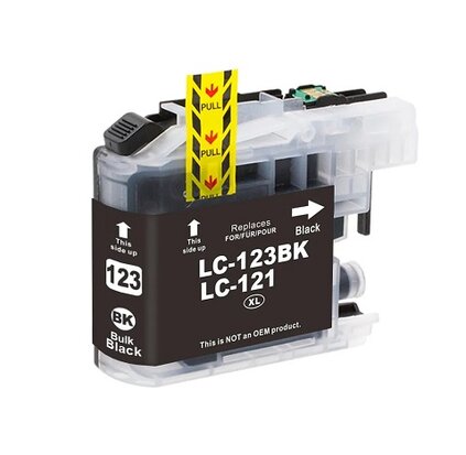 Brother MFC-J870DW inkt cartridges LC-123 Bk compatible