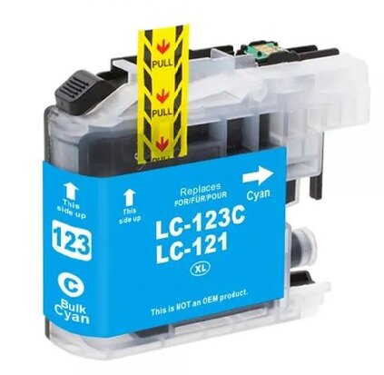 Brother DCP-J752DW inkt cartridges LC-123 Cyan compatible