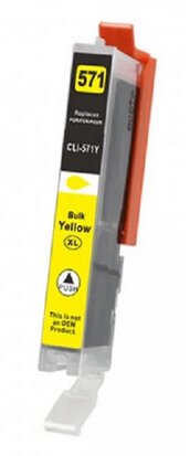 Canon pixma TS8053 inkt cartridges CLI-571 Yellow Compatible