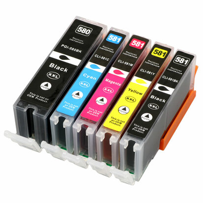 Canon pixma TS6251 inkt cartridges CLI-581 PGI-580 set 5 stuks Compatible