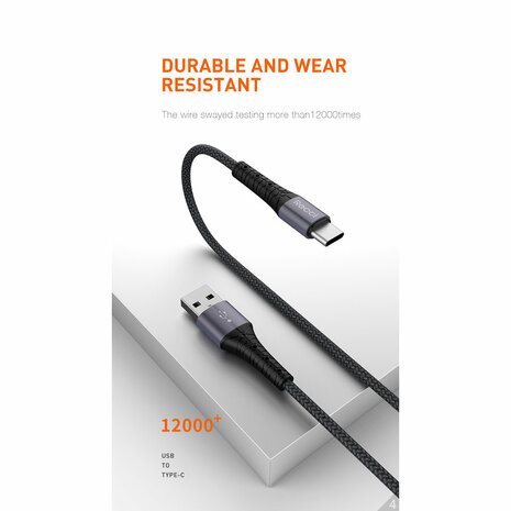 Recci Armor USB Kabel naar Apple Lightning