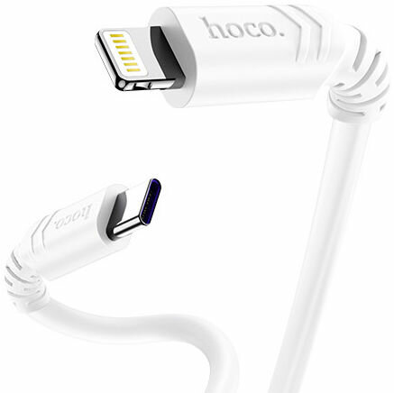 Hoco 3A Fast Charge USB-C naar Apple Lightning Kabel 20W PD 1M Wit