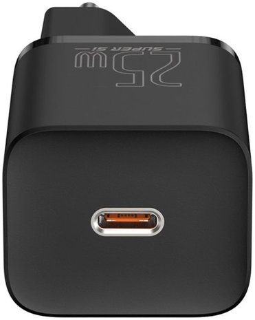 Baseus Super-Si Quick Charger 25W USB-C naar USB-C 1M Zwart