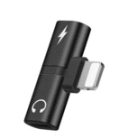 Adapter 2-in-1 Splitter - Audio - Opladen Zwart - Geschikt voor Apple iPhone Adapter 2-in-1 Splitter - Audio - Opladen Zwart - Geschikt voor Apple iPhone